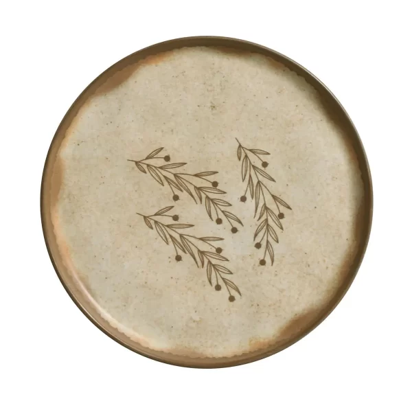 Prato De Sobremesa Bio Stoneware Nativa 6 unid Ø21,5cm
