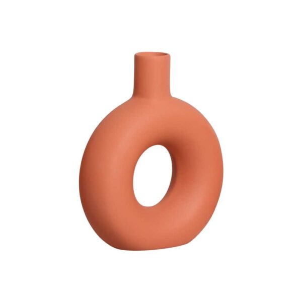 VASO REDONDO P LINHA GEOMETRIA TERRACOTA