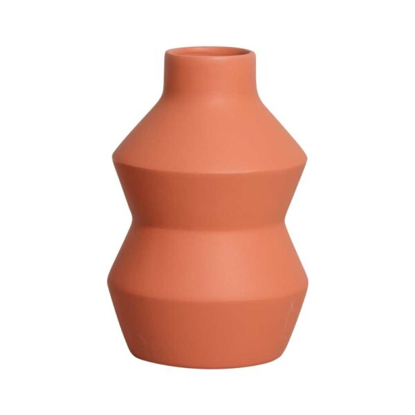 VASO MODERNO LINHA GEOMETRIA TERRACOTA