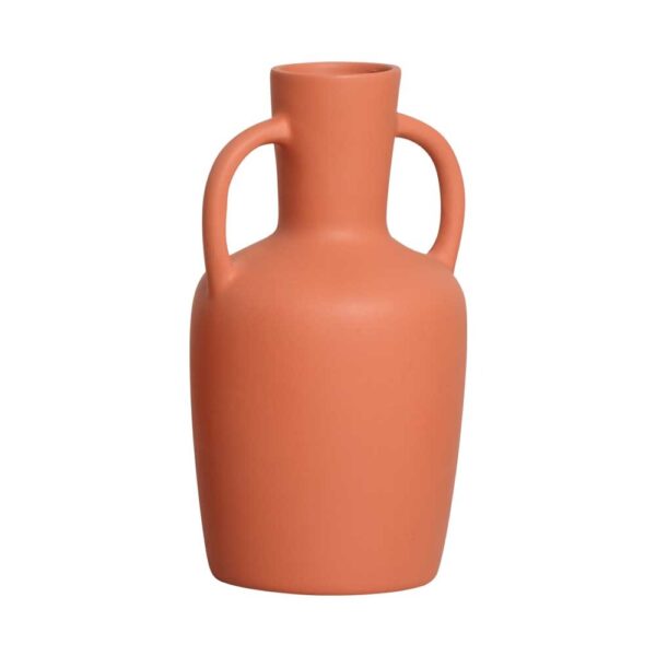 VASO ÂNFORA LINHA GEOMETRIA TERRACOTA