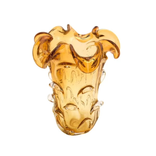 VASO DE VIDRO ITALY ÂMBAR 18 CM X 24 CM
