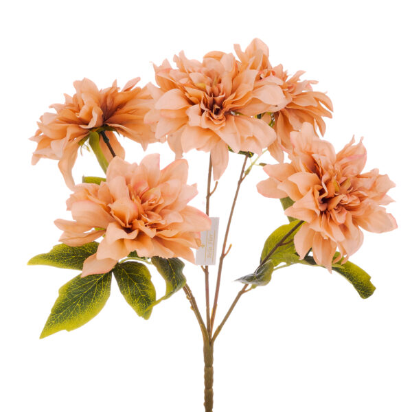 BUQUÊ DÁLIA OUTONADA 48CM X 5 FLORES - ROSA