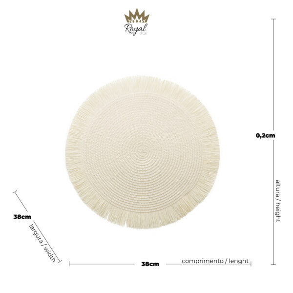 LUGAR AMERICANO DE PAPEL MARFIN 38CM - Image 3