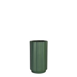 Vaso Cilíndrico Blades Verde Musgo Matte M