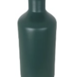 Garrafa Shades com Borda Fina Verde Musgo Matte M